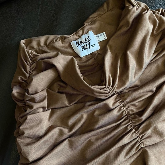 Princess Polly Brown Fit and Flare Mini Skirt - Picture 5 of 5